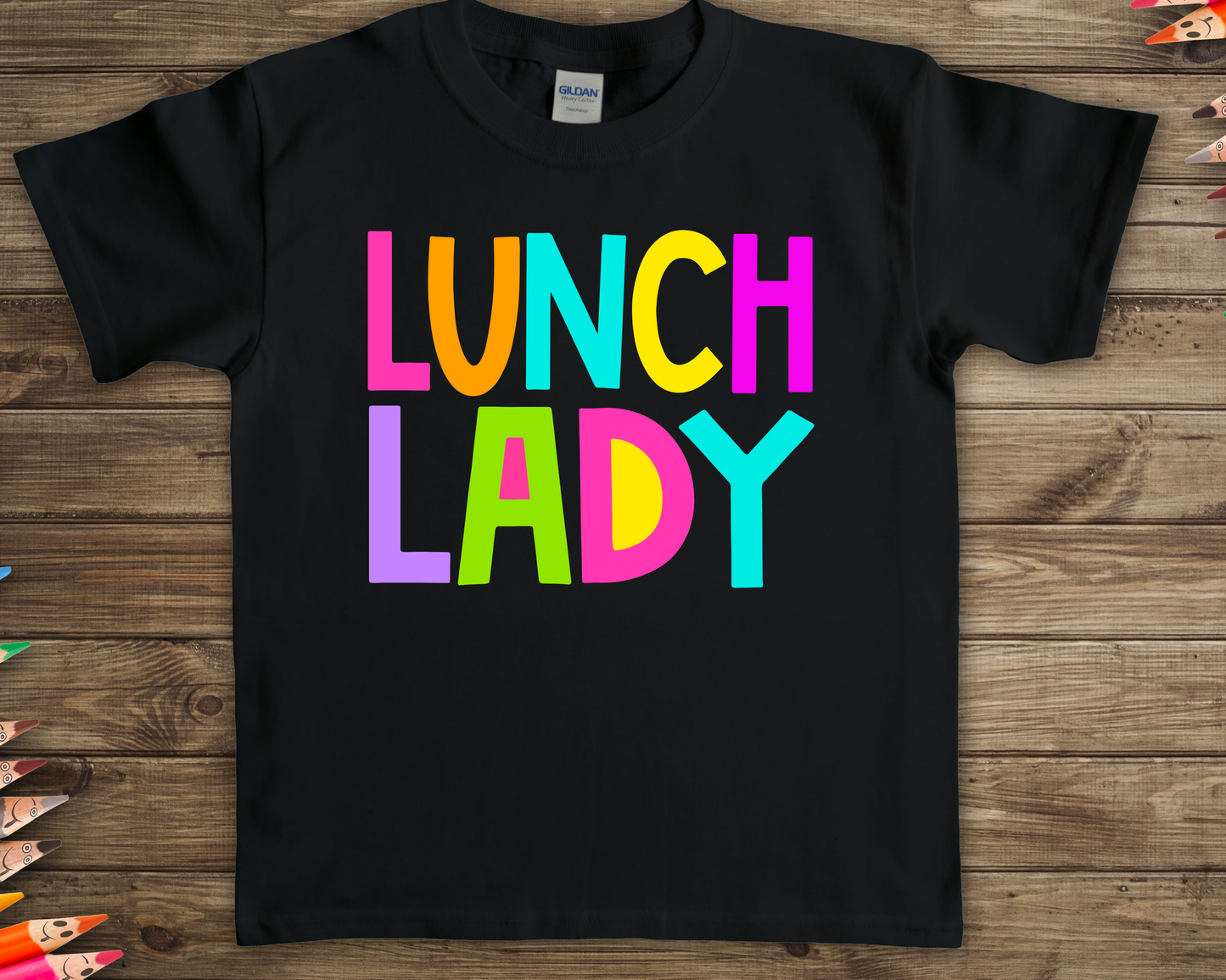 Lunch lady - bright color-DTF