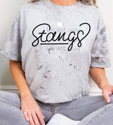 Hand lettered Stangs-DTF