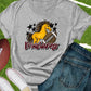 Mustangs football maroon-DTF