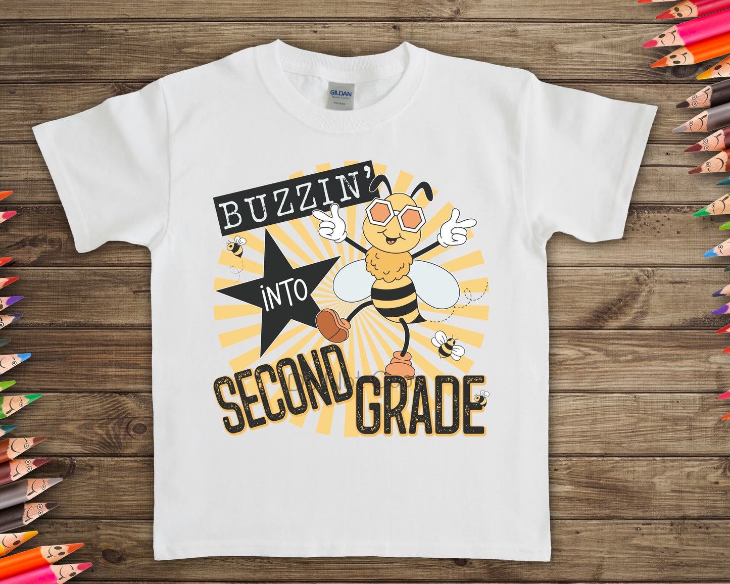 Buzzin into second grade-DTF