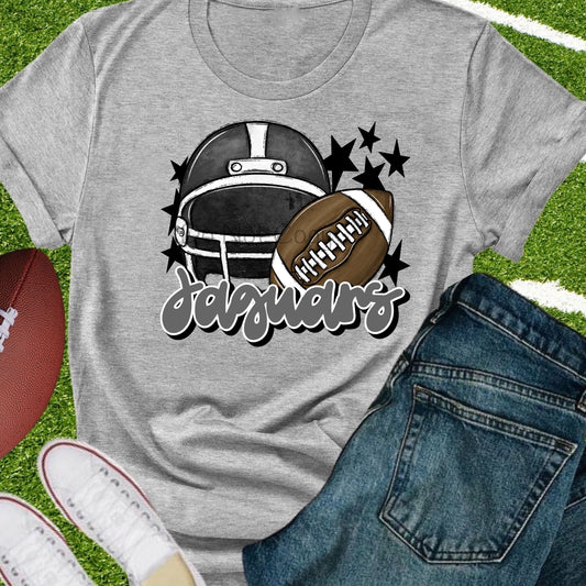 Jaguars football helmet gray-DTF