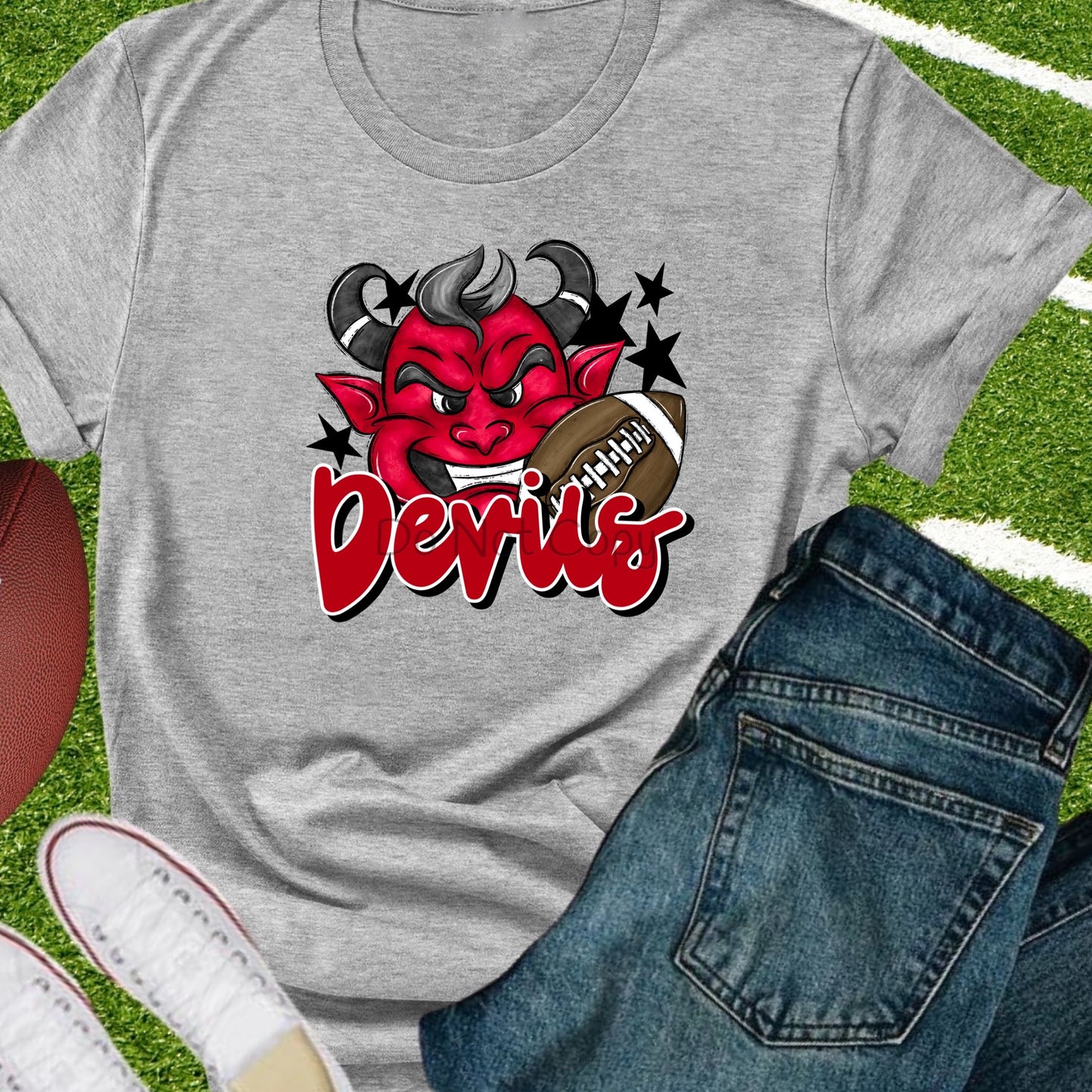 Devils football red-DTF
