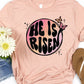 He is risen circle butterflies-DTF