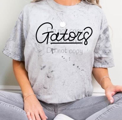 Hand lettered Gators-DTF