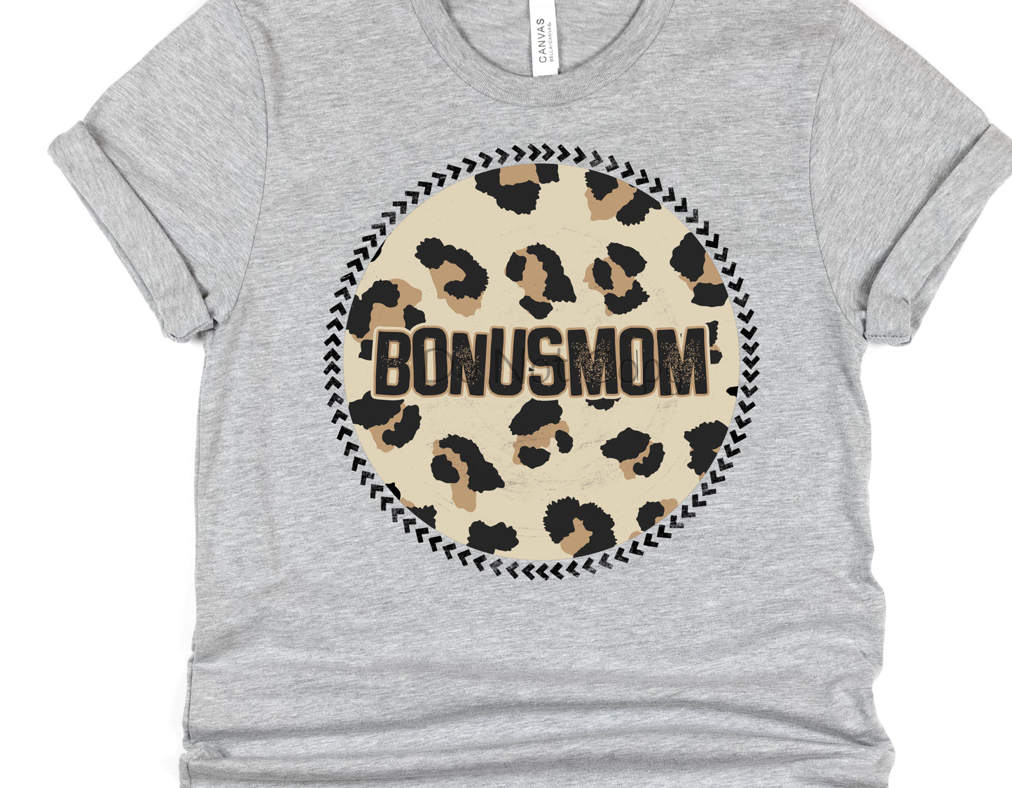 Bonus mom circle leopard-DTF