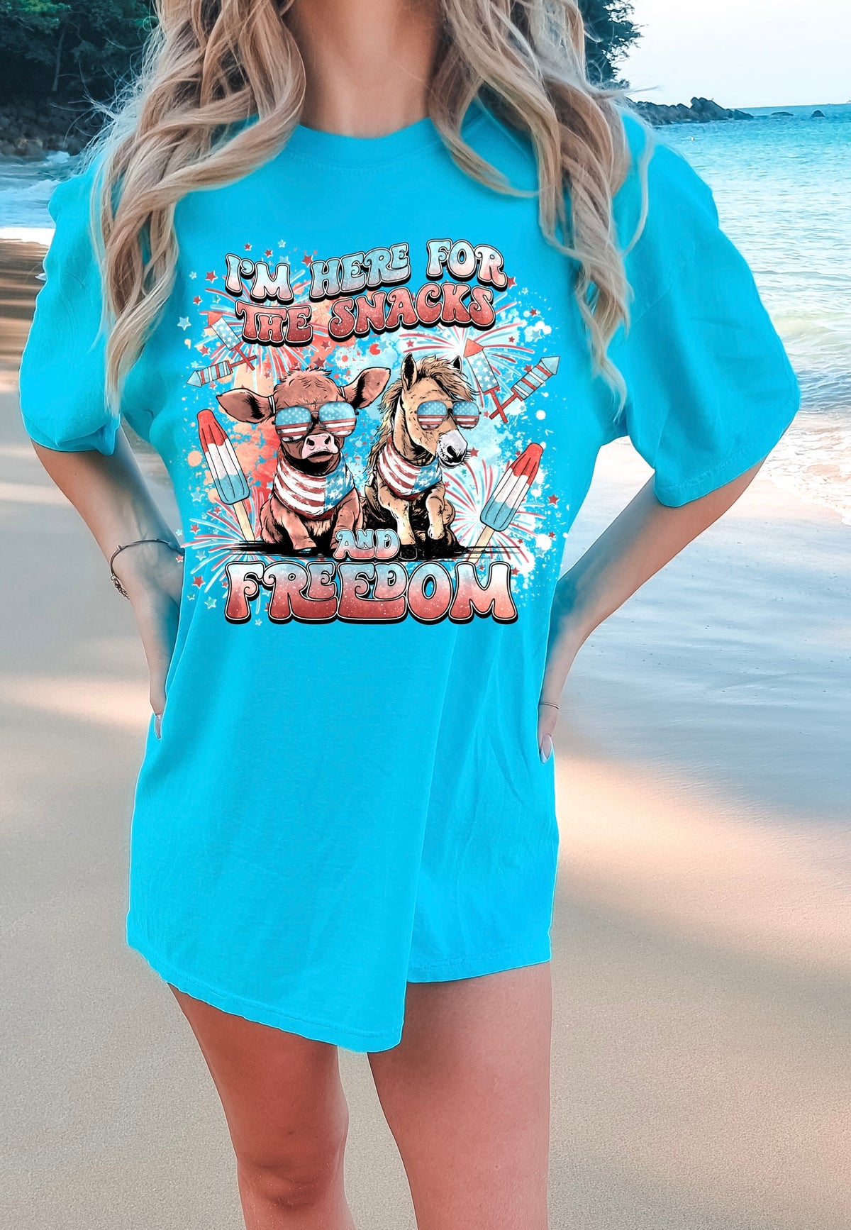 I’m here for the snacks and freedom-DTF