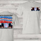 Baseball mom  red white blue(POCKET)-DTF