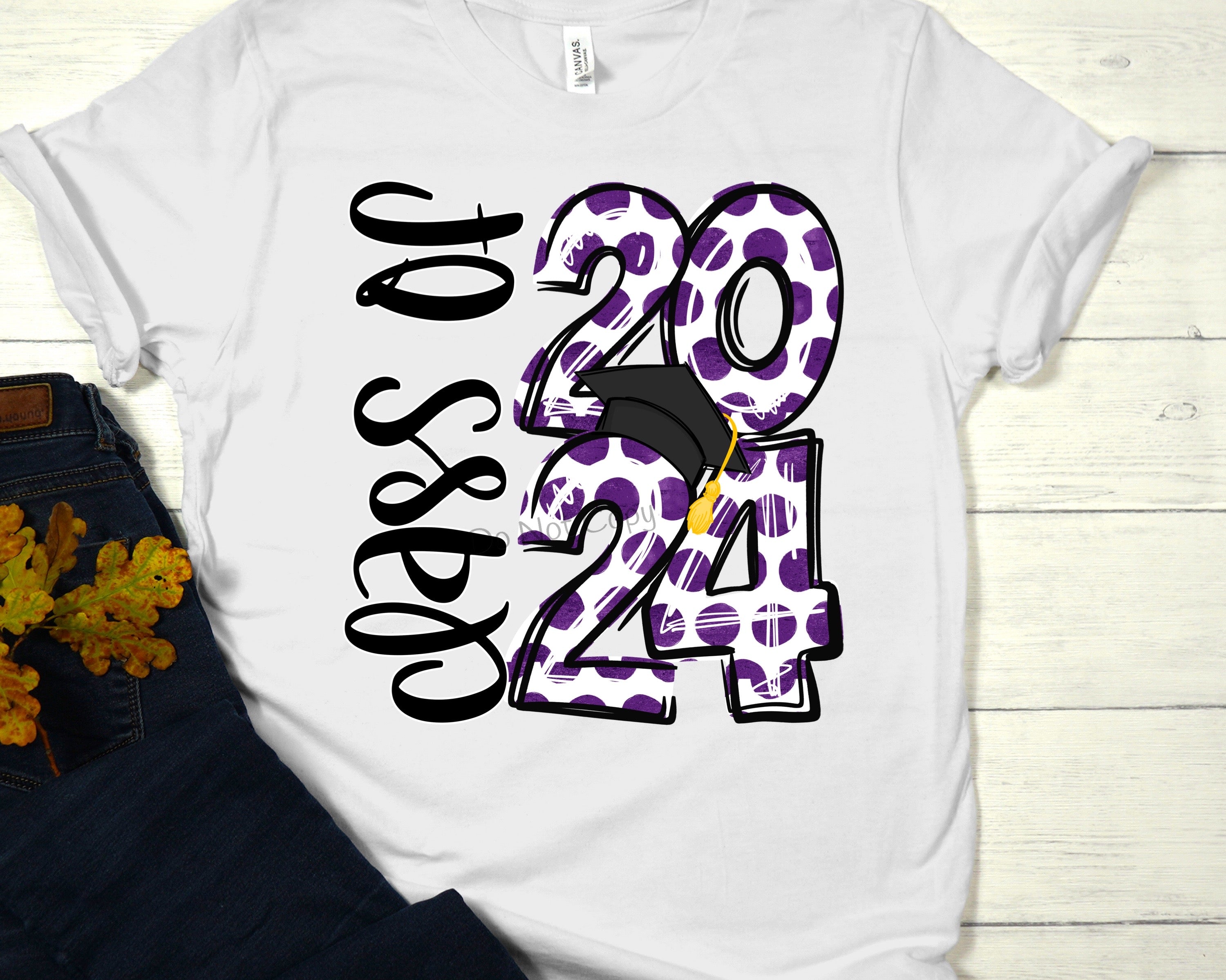 Class of 2024 purple-DTF – ABIDesignstore