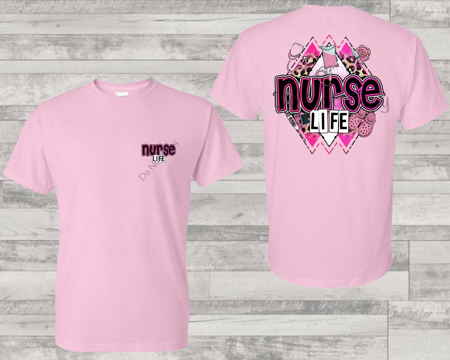 Nurse life pink (POCKET)-DTF