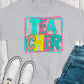 Teacher two lines-DTF