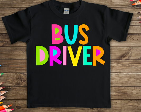 Bus Driver  - bright color-DTF