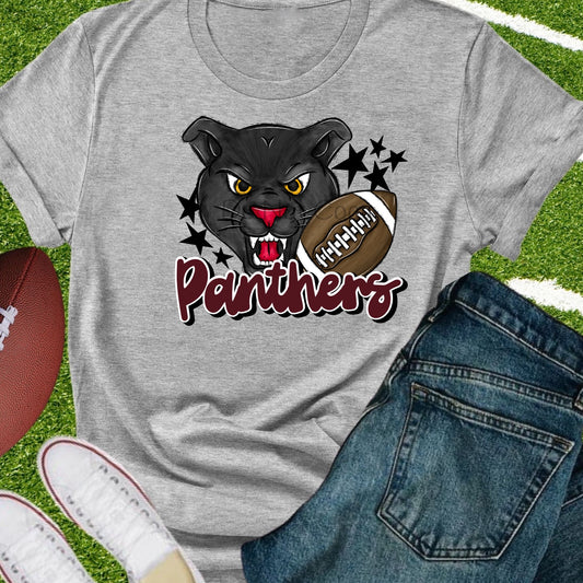 Panthers football maroon-DTF