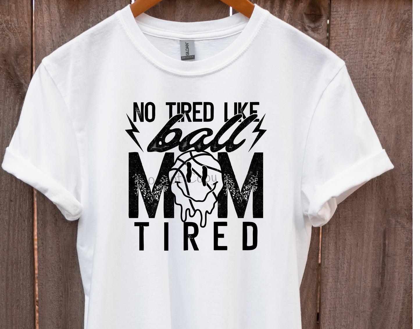 No tired like ball -volleyball mom tired-DTF