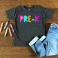 Pre k -bright color-DTF