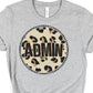 Admin circle leopard-DTF