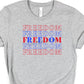 Freedom red blue-DTF