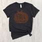 Sunflower outlined pumpkin -DTF