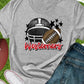 Westerners football helmet black red-DTF