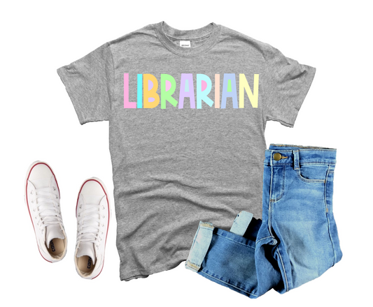 Librarian  - pastel color-DTF