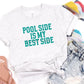 Pool side is my best side teal-DTF