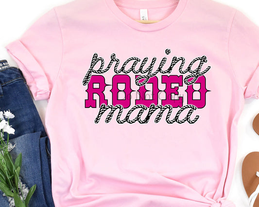 Praying rodeo mama pink-DTF