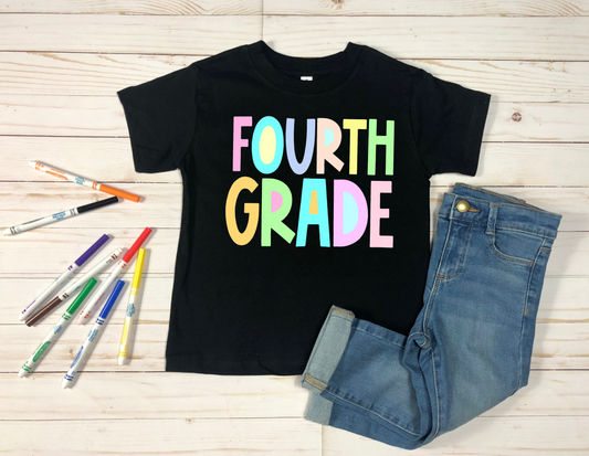 Fourth Grade -pastel color-DTF