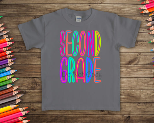 Second grade neon-DTF