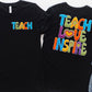 Teach love inspire stitch BACK-DTF