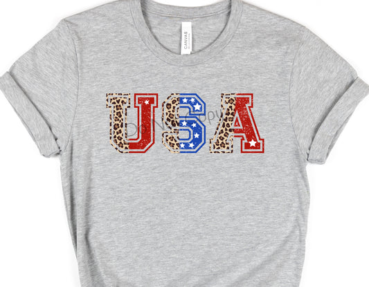 USA half leopard-DTF