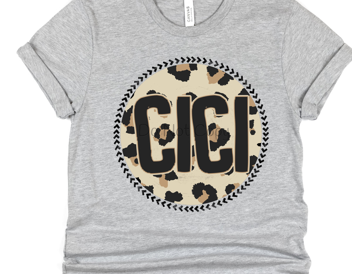 Cici circle leopard-DTF