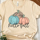 Hello fall 3 pumpkins-DTF