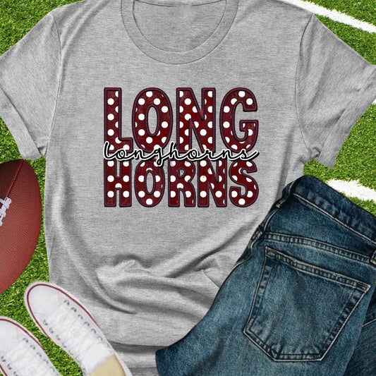 Longhorns longhorns dots-DTF