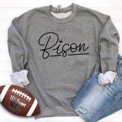 Hand lettered Bison-DTF