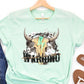 I shoulda come with a warning cow print-DTF