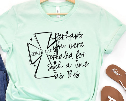 Perhaps you were created for such a time as this-DTF