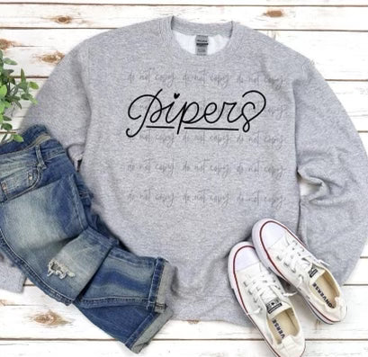 Hand lettered Pipers-DTF
