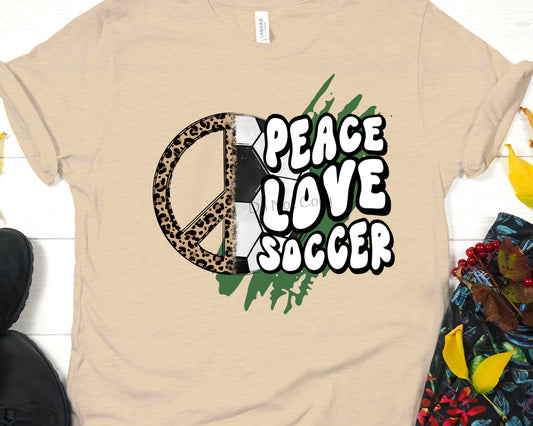 Peace love soccer-DTF