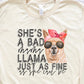 She’s a bad mama llama-DTF