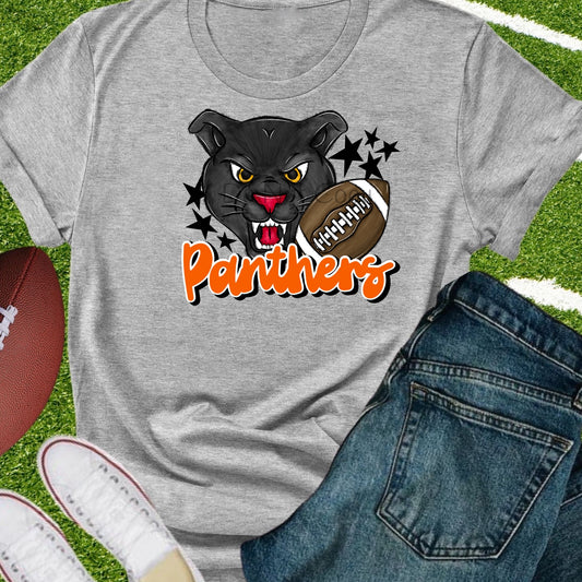 Panthers football orange-DTF
