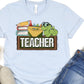 Teacher book worm-DTF
