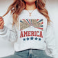 America leopard with sunburst -DTF
