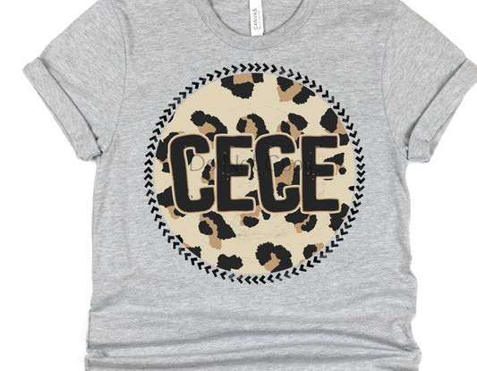 Cece circle leopard-DTF