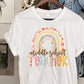 Middle school teacher floral rainbow-DTF