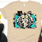 Pumpkin cow checkered print-DTF