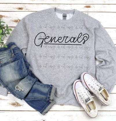 Hand lettered Generals-DTF