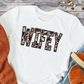 Wifey leopard  faux embroidery-DTF