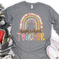 High school teacher floral rainbow-DTF