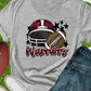 Warriors football helmet maroon-DTF