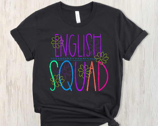 Chalkboard English squad-DTF