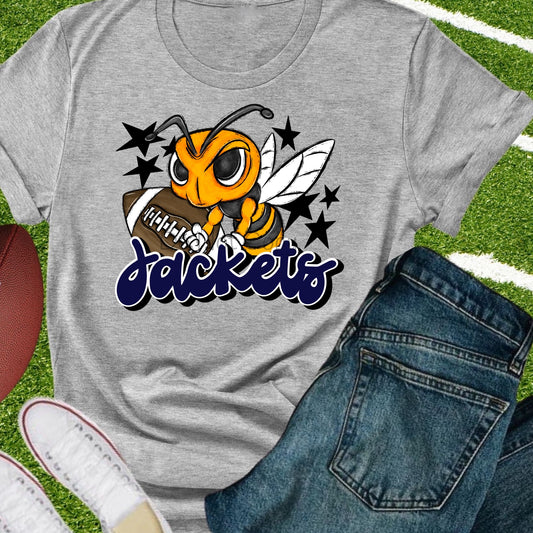 Jackets football navy -DTF